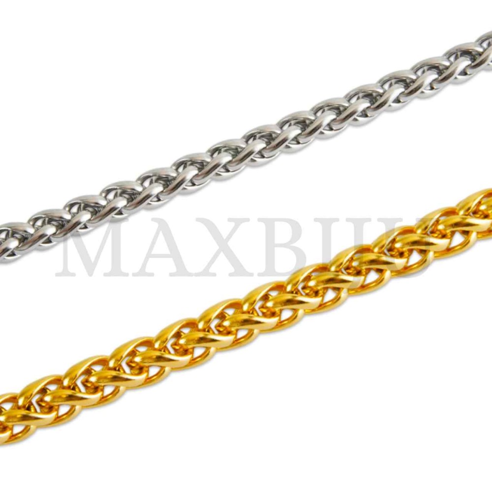 Steel Palmier Mesh Bracelet
 (21cm) 7x7mm