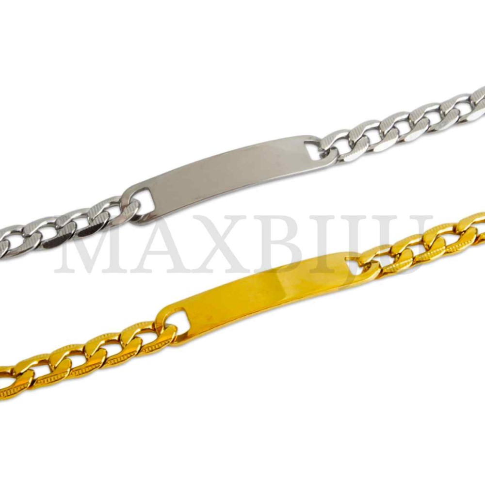  Steel Figaro Links Bracelet 
(19,5cm) 10x42mm