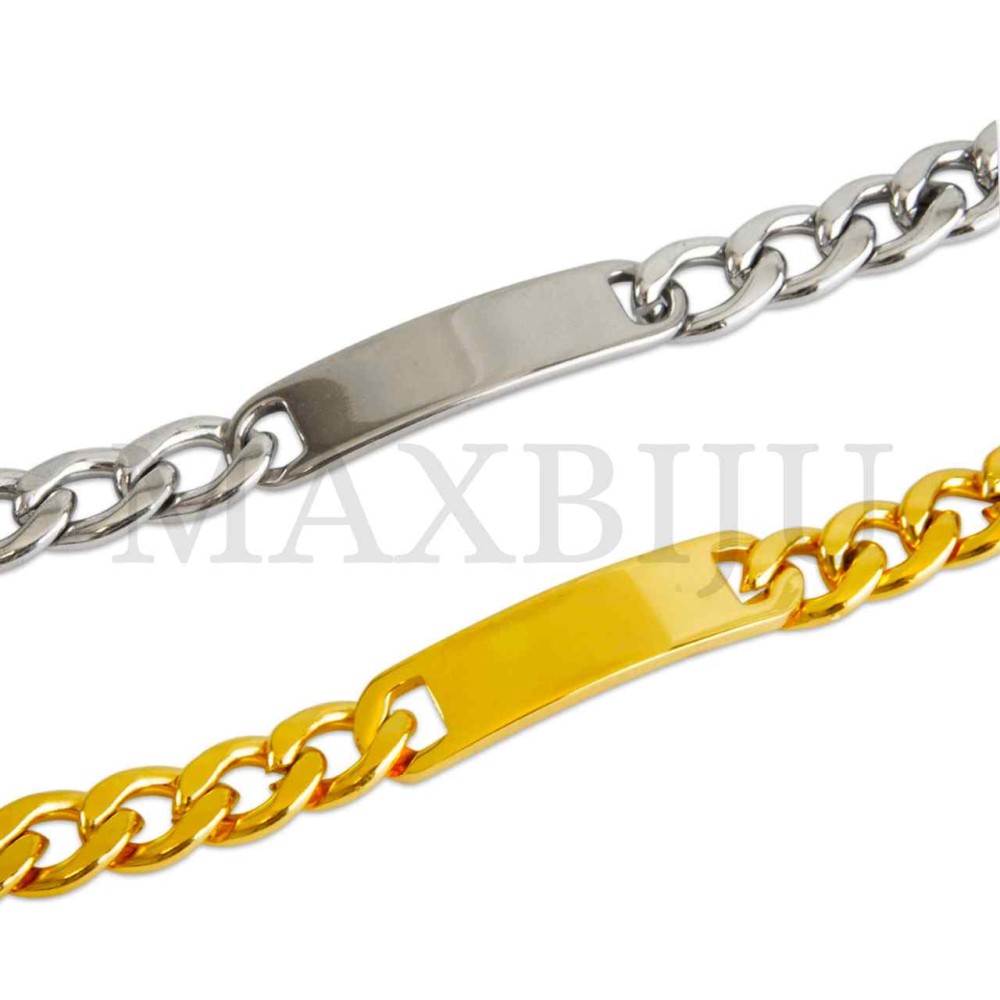 Steel Oval Links Rope Bracelet 
(20cm) 13x50mm