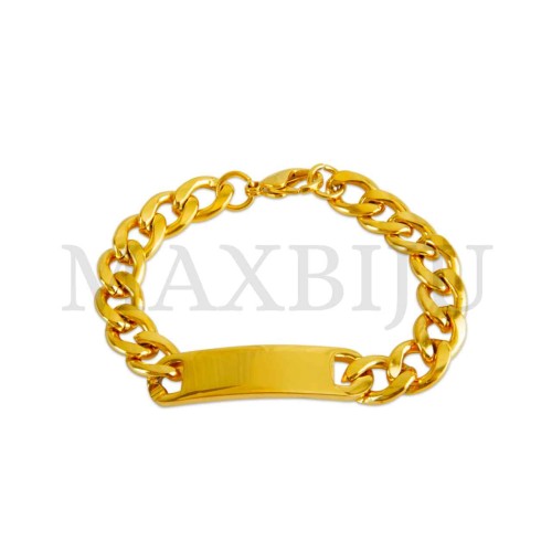 Steel Oval Links Rope Bracelet 
(20cm) 13x50mm