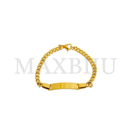 Steel Oval Links Rope Bracelet 
(16cm) 6x28mm