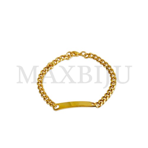 Steel Oval Links Rope Bracelet 
(18cm) 7x36mm
