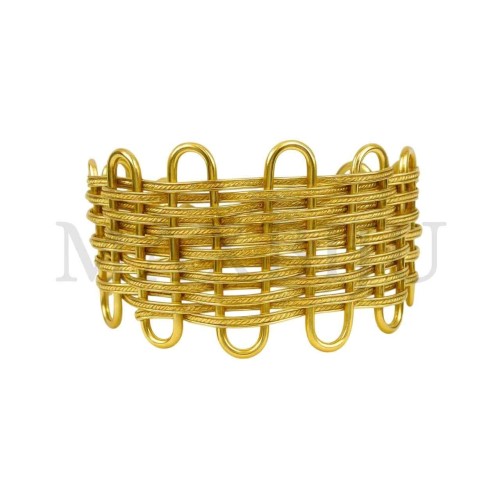 Stainless Steel "Braided Wires Bracelet" (6cm)