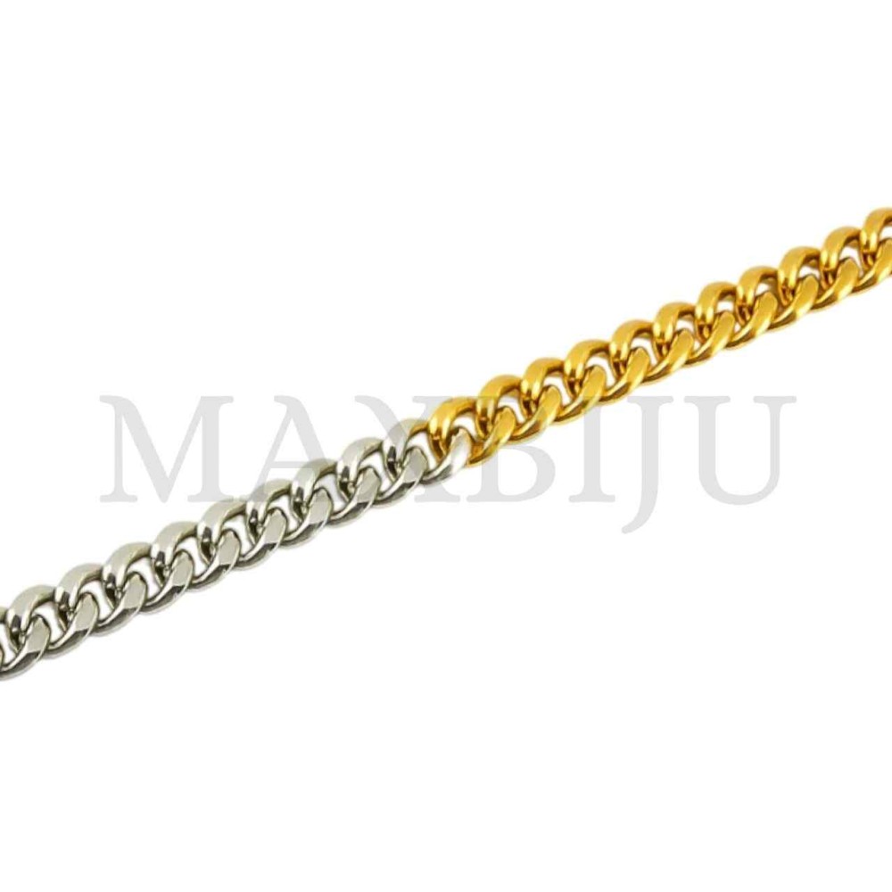   Stainless Steel "Figaro Links Bracelet" 
(21cm) 8x6