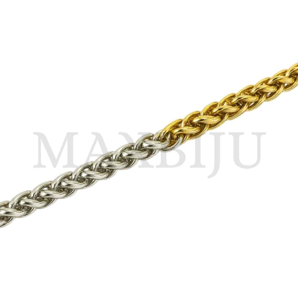 Stainless Steel "Palmier Mesh Bracelet"
 (21cm) 8x5mm
