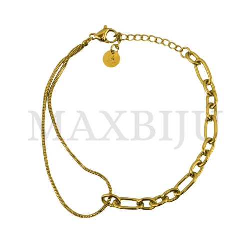 Stainless Steel "Belcher Links Bracelet"
(20cm)