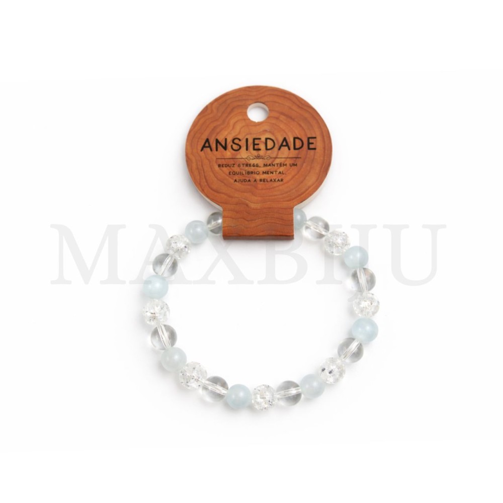 8mm Elastic Stone Bracelet - (Anxiety).