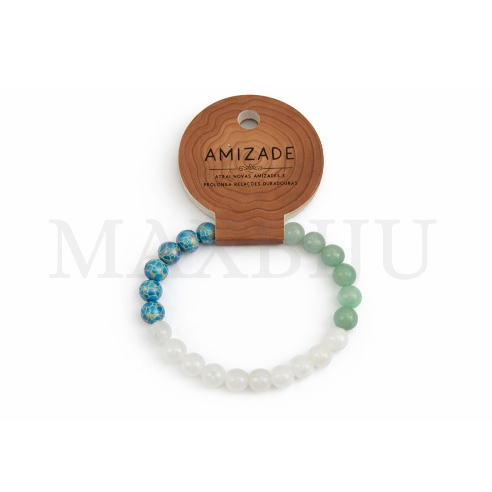 8mm Elastic Stone Bracelet – (Friendship).
