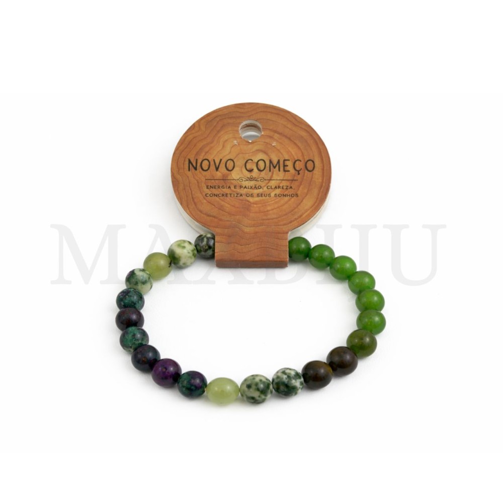 8mm Elastic Stone Bracelet – (New Beginning).