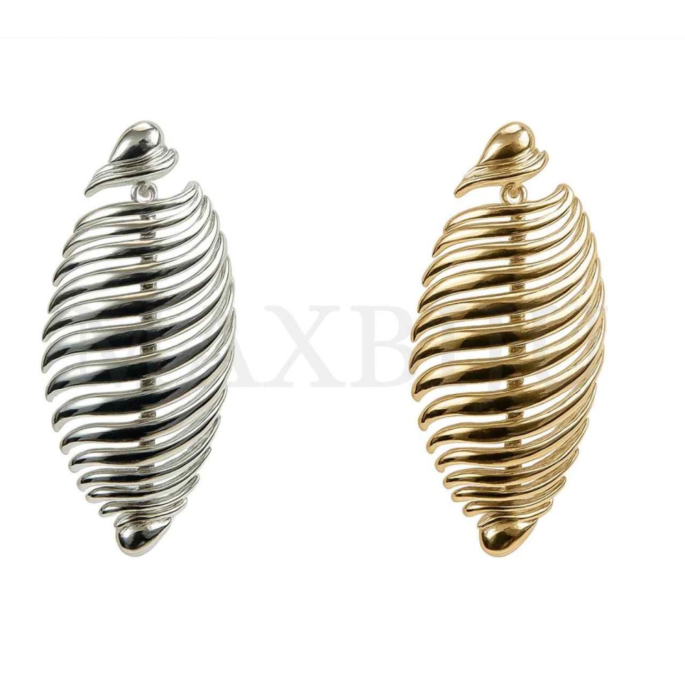 Metal Earrings - Organic Form