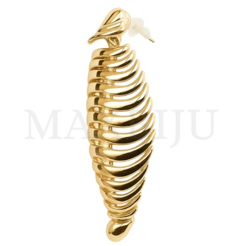 Metal Earrings - Organic Form