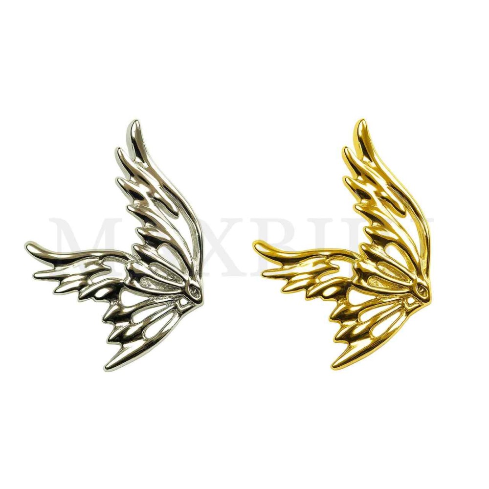 Metal Earrings - Butterfly Wings