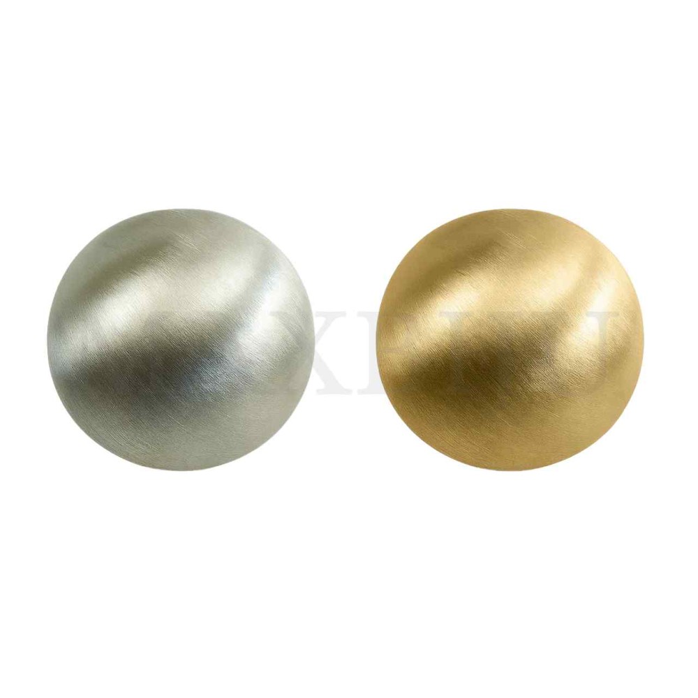 Metal Earrings - Industrial Metal Half Ball Earrings 