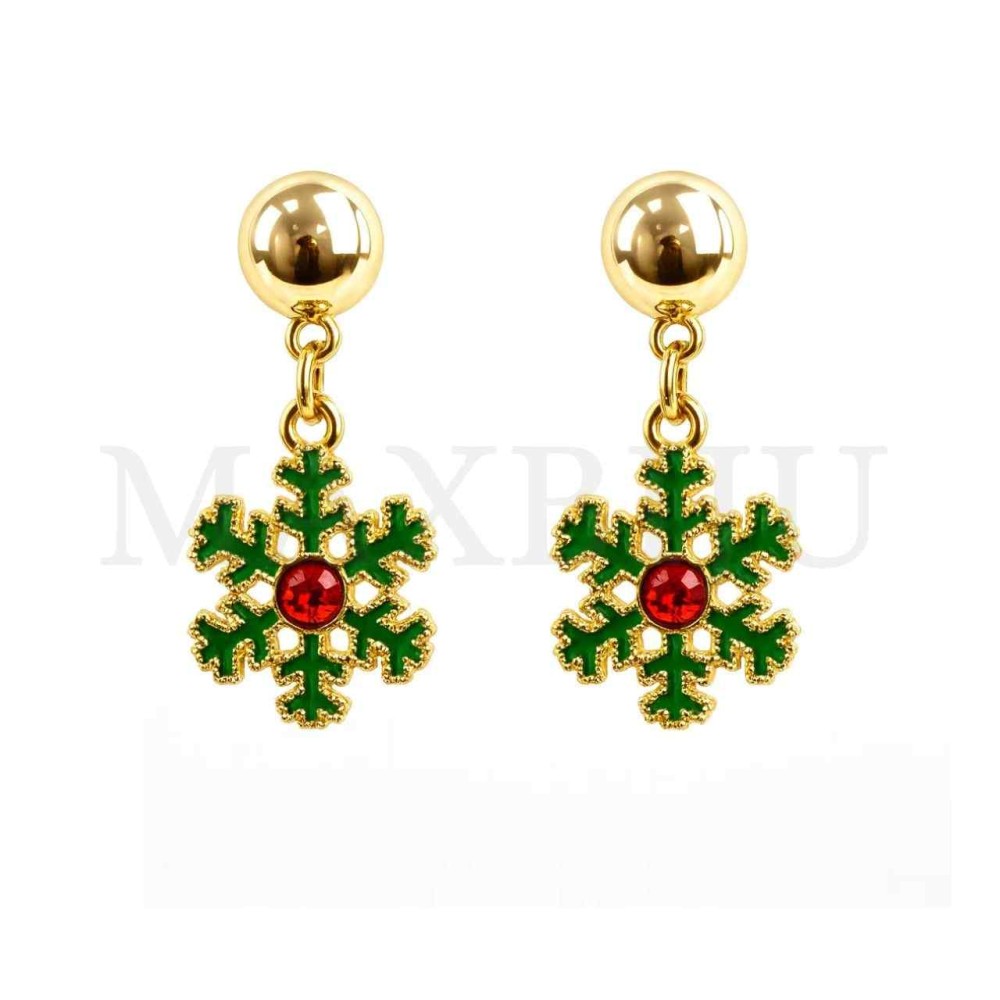 Metal Earrings - Snowflake
