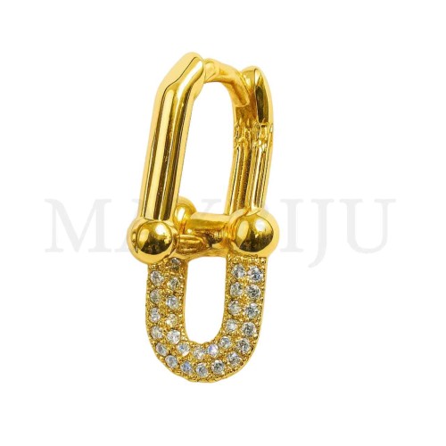 Rhodium Hoop Earrings