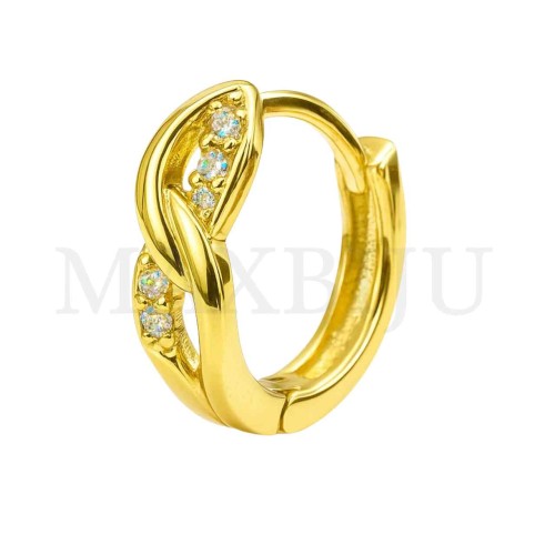 Rhodium Hoop Earrings