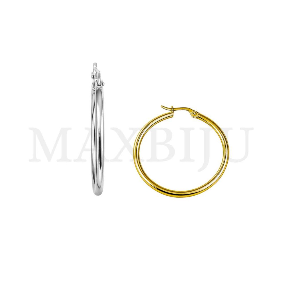 Stainless Steel Simple Hoop
 2x40mm