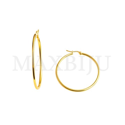 Stainless Steel Simple Hoop
 2x50mm