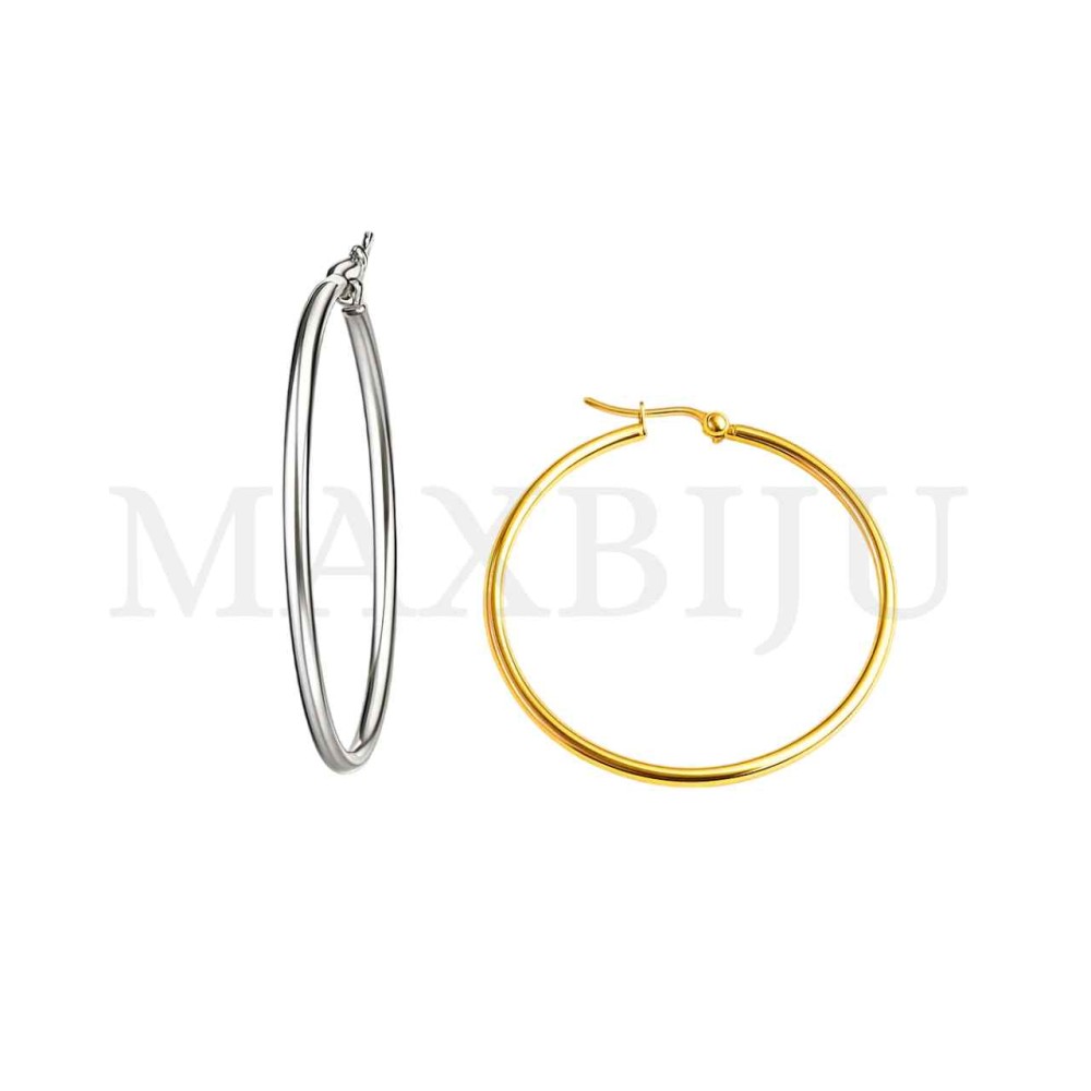 Stainless Steel Simple Hoop
 3x60mm