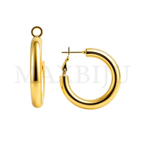 Stainless Steel Simple Hoop
 5x30mm