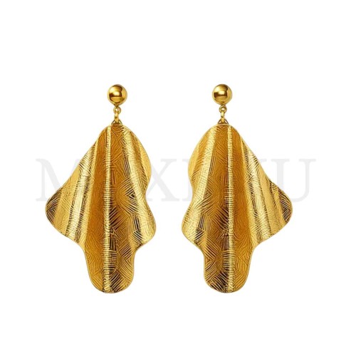 Stainless Steel Organic Form Earring