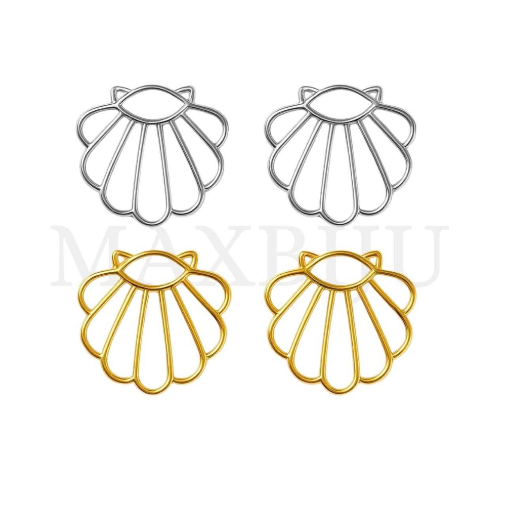 Stainless Steel Shell Form Earring