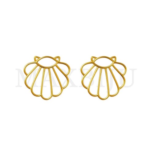 Stainless Steel Shell Form Earring