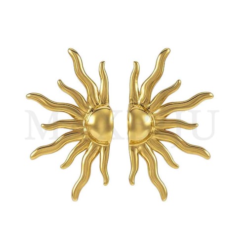 Stainless Steel Sun Earrings