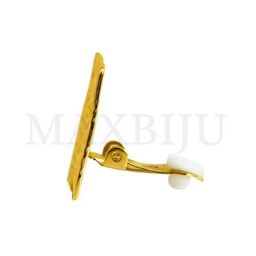 Stainless Steel Spring Clip Geometric Earring