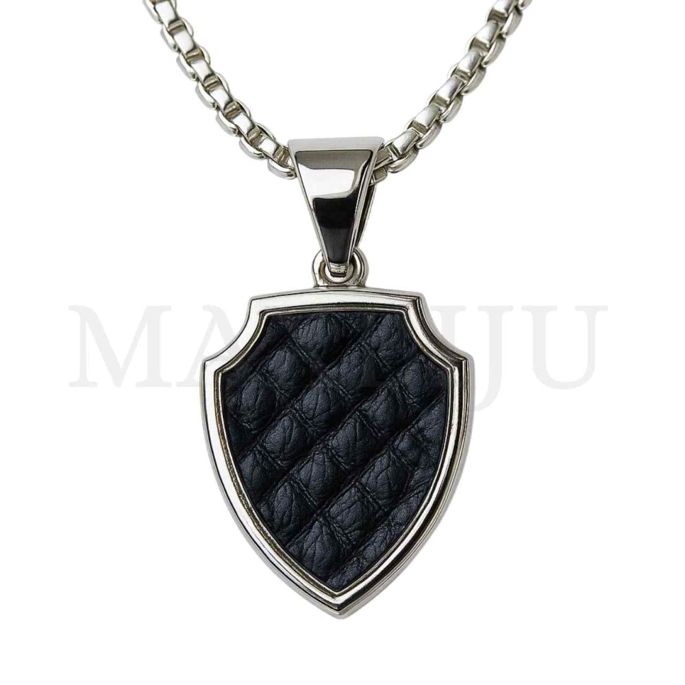 Men Neclace - Stainless 
Steel Simple Pendant 20x35mm