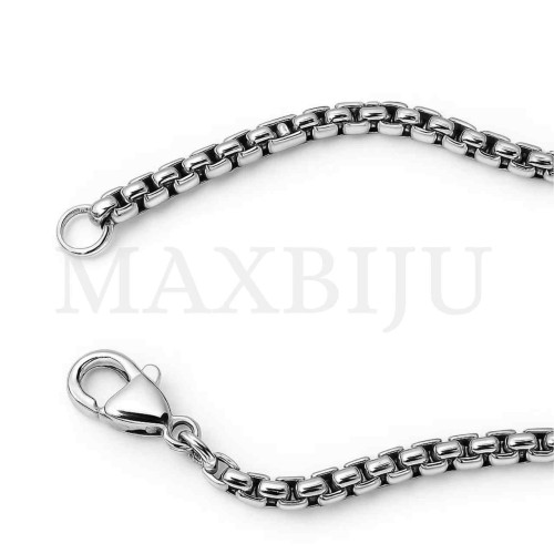 Men Neclace - Stainless 
Steel Simple Pendant 20x35mm