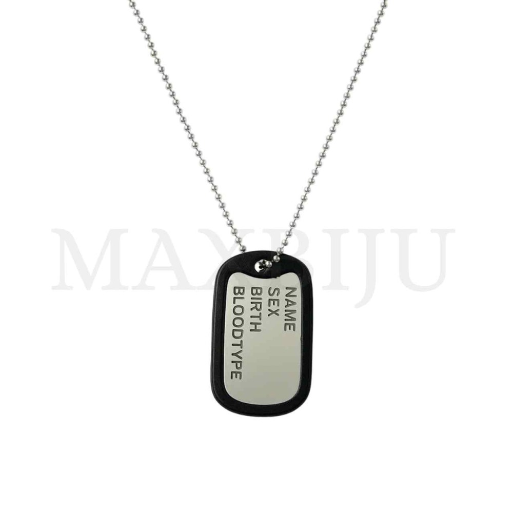 Men Neclace - Stainless 
Steel Credentials Pendant 32x52mm