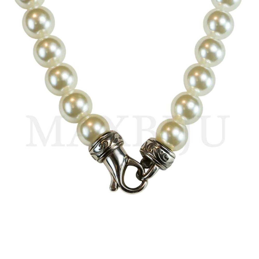 Stainless Steel Pearl Necklace 
