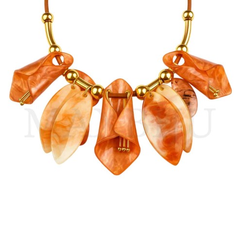 Resin Necklace - Flower Petals