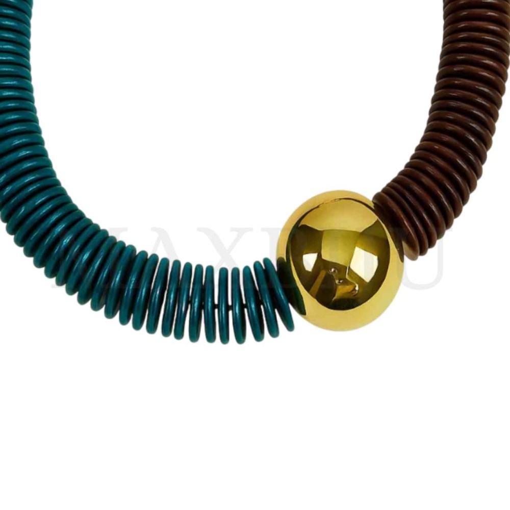 Resin Necklace - Resin and Metal