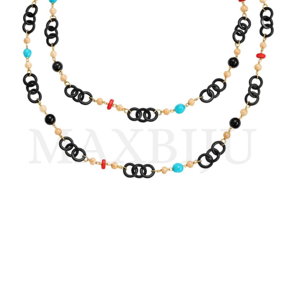 Resin Necklace - Double Necklace Made of Resin