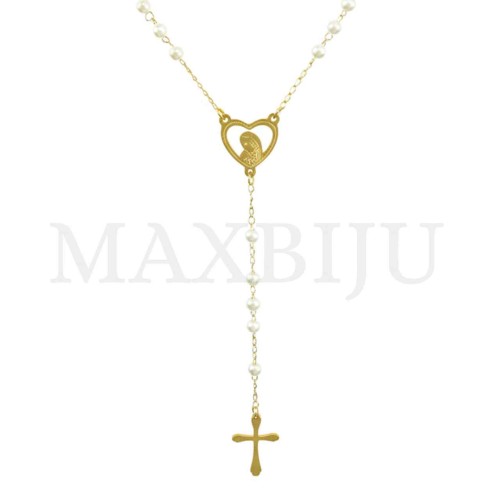 Stainless Steel Rosary of "Nossa Senhora de Fátima" 50cm