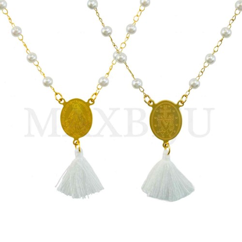 Stainless Steel Rosary of "Nossa Senhora da Graça" 50cm