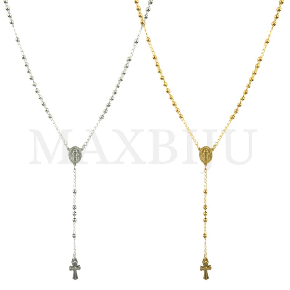 Stainless Steel Rosary of "Nossa Senhora da Graça" 50cm