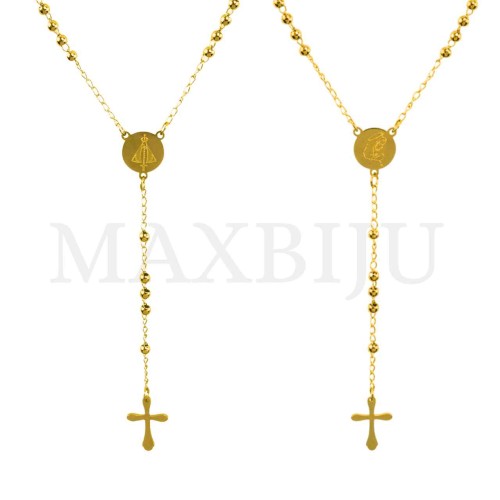 Stainless Steel Rosary of "Nossa Senhora de Fátima" 50cm