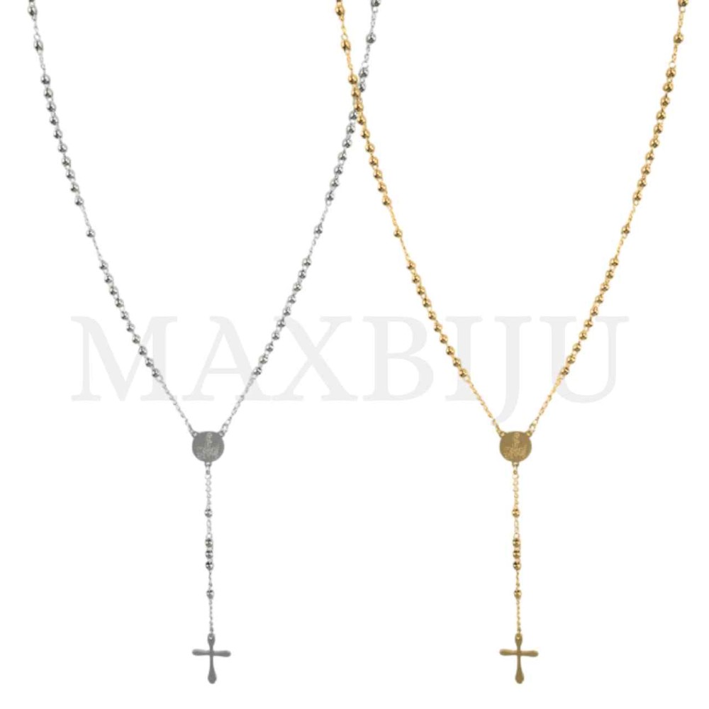 Stainless Steel Rosary of "Nossa Senhora de Fátima" 50cm