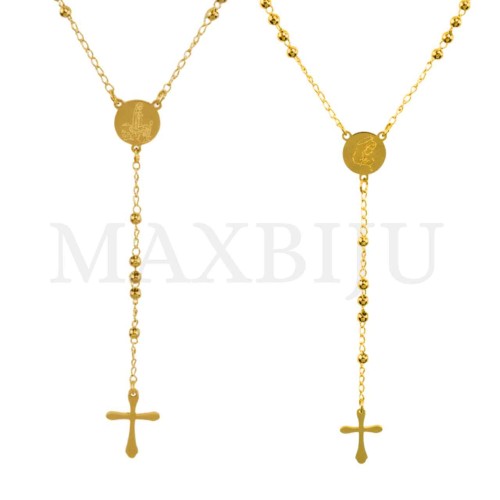 Stainless Steel Rosary of "Nossa Senhora de Fátima" 50cm