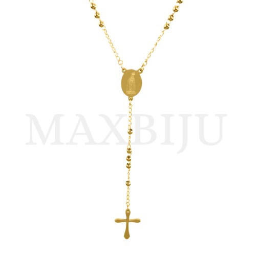 Stainless Steel Rosary of "Nossa Senhora de Fátima" 50cm