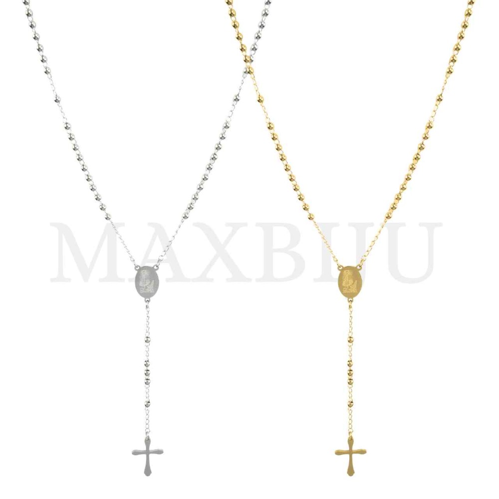Stainless Steel Rosary of "Nossa Senhora de Fátima" 50cm