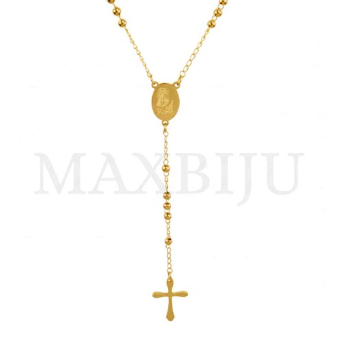 Stainless Steel Rosary of "Nossa Senhora de Fátima" 50cm