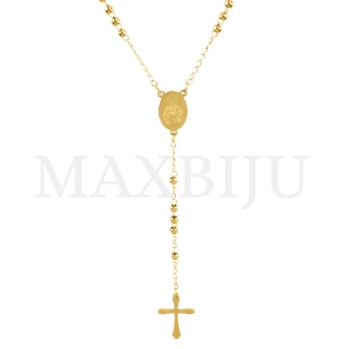 Stainless Steel Rosary of "Jesus" 50cm