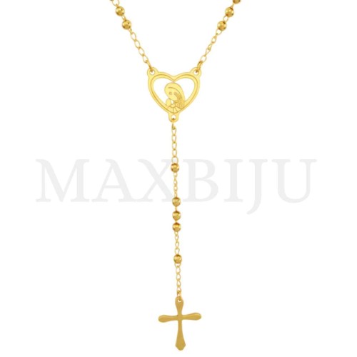 Stainless Steel Rosary of "Nossa Senhora de Fátima" 55cm