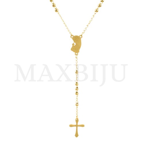 Stainless Steel Rosary of "Nossa Senhora de Fátima" 50cm