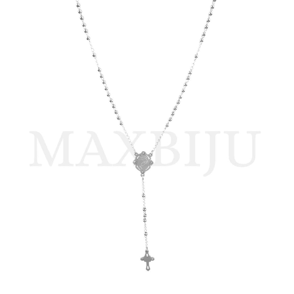 Stainless Steel Rosary of "Nossa Senhora de Fátima" 50cm