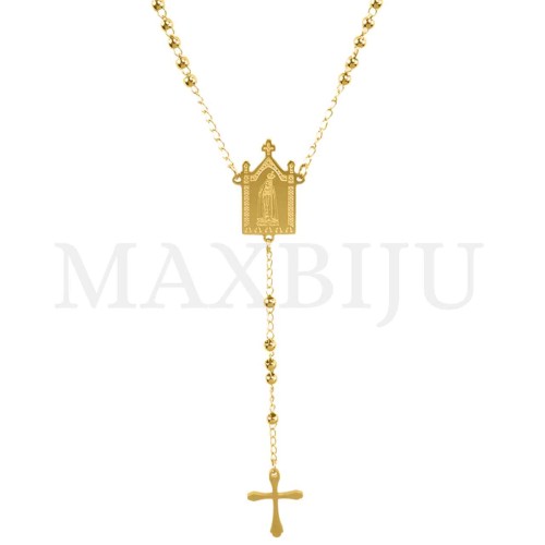 Stainless Steel Rosary of "Nossa Senhora de Fátima" 50cm